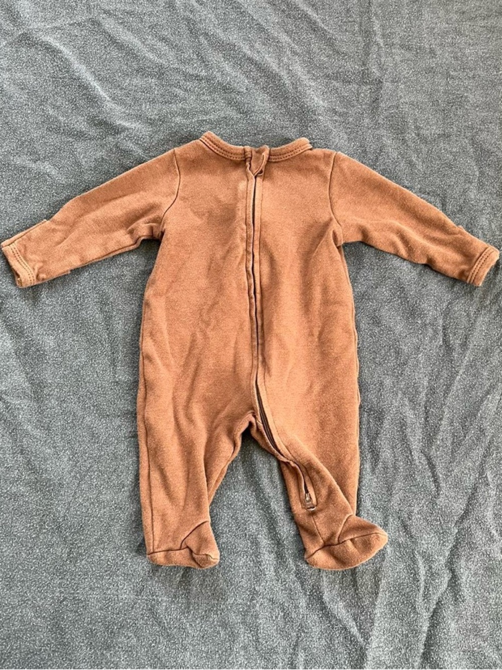 Aablexema brown newborn baby footed one piece